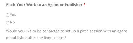 pitching to an agent